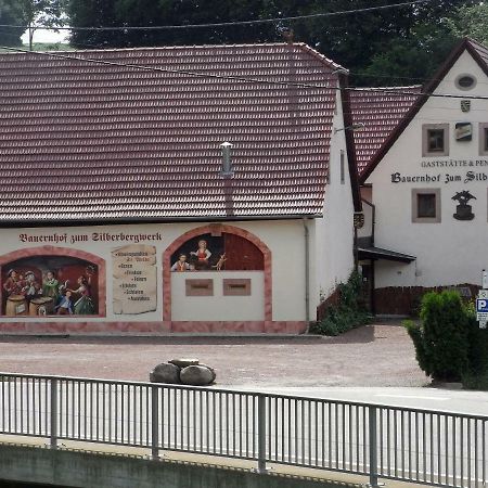 Restaurant & Pension "Bauernhof Zum Silberbergwerk" Limbach-Oberfrohna ภายนอก รูปภาพ