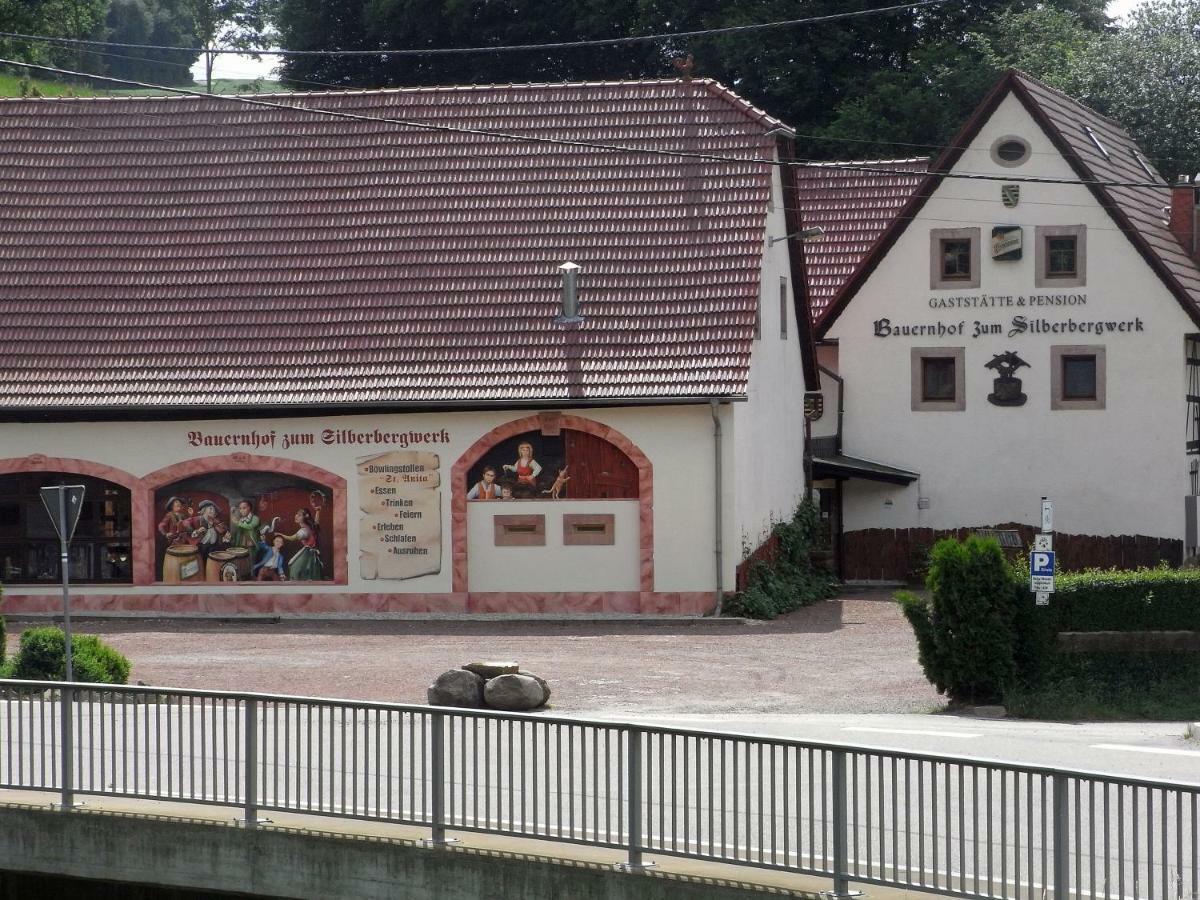Restaurant & Pension "Bauernhof Zum Silberbergwerk" Limbach-Oberfrohna ภายนอก รูปภาพ